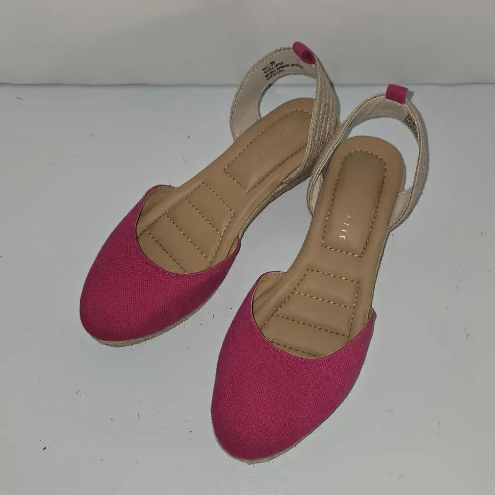 0291 Kelly &‎ Katie NALA Ankle Strap Closed Toe Sandals Pink Size 8M